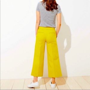 NEW LOFT Everlane wide leg pants citron